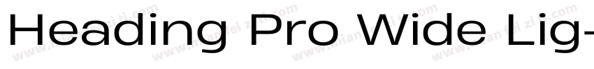 Heading Pro Wide Lig字体转换